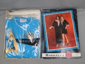 Cárdigan vintage de lana de cordero Harilela's azul aguamarina con cuentas a mano con caja original - Imagen 1 de 15