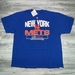 New York Mets Shirt Herren XXL Blau Spell Out Grafik Citi Field Game Drip MLB - Bild 1 von 13