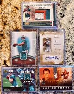 All 5 John Beck Rookie Game Used Worn Jersey Patch Auto Autograph RC Relics /50 - Picture 1 of 3