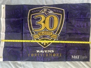 Ravens 30 Year Anniversary Flag. Brand NEW Sealed. Baltimore Ravens NFL - Picture 1 of 2