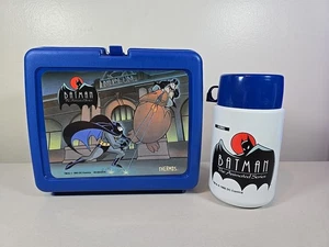 Vintage Neu Batman/Pinguin Animated Series Brotdose mit Thermoskanne 1993 Kunststoff - Bild 1 von 8