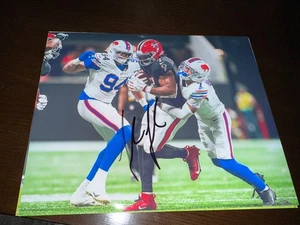 Foto 8x10 firmada por Landon Jackson Buffalo Bills Arkansas - Imagen 1 de 1