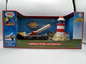 Thomas & Friends Wooden Railway Real Wood Lighthouse Bridge with Bulstrode - Picture 1 of 8