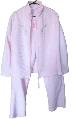 Conjunto de JAQUETA E CALÇA LOUNGE VINTAGE ANOS 90 JASMIM ROSA ÍNTIMA feminina grande - Imagem 1 de 4