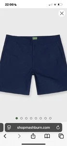 Pantaloncini da bagno Sid Mashburn con zip davanti lunghezza media foderati in rete 36 $125 - Foto 1 di 5