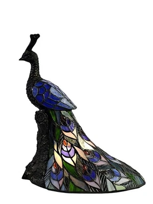 Iluminación Dale Tiffany TT21213 Galana Blue Peacock usada - 1 acento de luz Foto 1 de 2