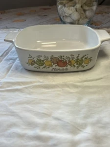 Raro Vintage Corning Ware Sin Tapa L'Echalote Spice of Life 1 Qt. Cazuela A-1-B - Imagen 1 de 9