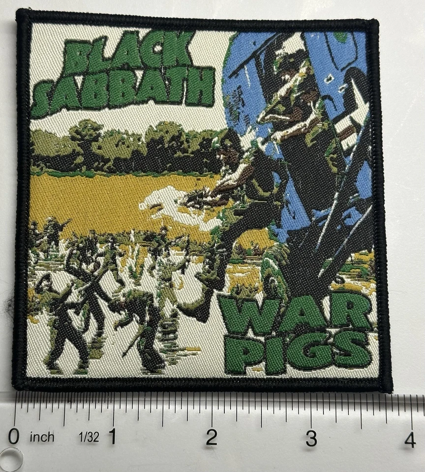 Black Sabbath war Pigs Black Border Woven Patch - Image 1 of 1