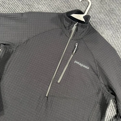 Pullover Patagonia Mujer Mediano Negro Manga Larga 1/2 Cremallera Rejilla Forrado de Vellón Foto 1 de 4