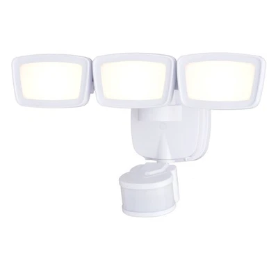 Vaxcel Lighting T0702 Outdoor Security 3 Light 13"W Adjustable - White - Image 1 of 4