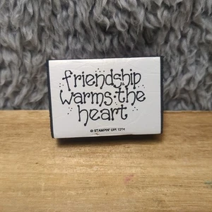 1994 Stampin' Up! Schaumstoffstempel Freundschaft wärmt das Herz - Bild 1 von 4
