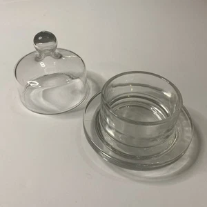 Vintage Princess House Heritage Baby Cakes Small Round Covered Butter Dish Crock - Picture 1 of 3