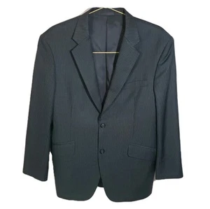 Holland Sherry Super 130 Kammgarn Wolle Nadelstreifen Blazer Balani Anzug Jacke 42 S - Bild 1 von 20