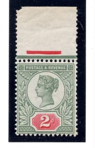 G.B. - SG. 200 : 1887 " 2d. GREEN and CARMINE Jubilee issue " . - Picture 1 of 1