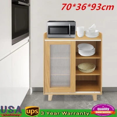 Armario de almacenamiento despensa de cocina de 36,6" de alto con puertas de pie para cocina Foto 1 de 4