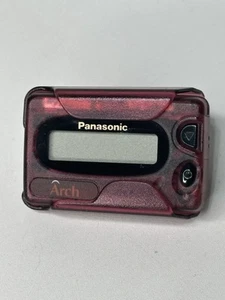 Vintage Panasonic Arch Pager With Belt Clip Beeper Translucent Purple - Photo 1/5