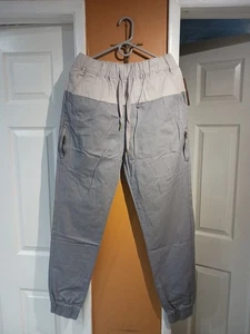 Pantalones Camp And Campus para hombre gris carbón con cordón, bolsillos de carga sintética. Talla M - Imagen 1 de 12