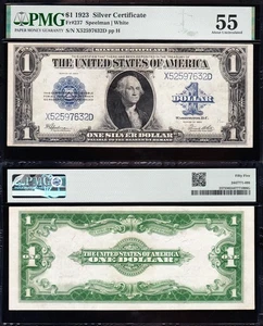 Awesome Crisp HIGH GRADE 1923 $1 Silver Certificate! PMG 55! FREE SHIP! 97632D - Picture 1 of 3