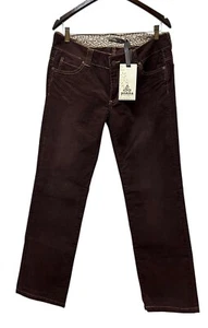 prAna Breathe Pant Can't Miss Cord Corduroy Espresso Brown Size 10 NEW - Picture 1 of 8