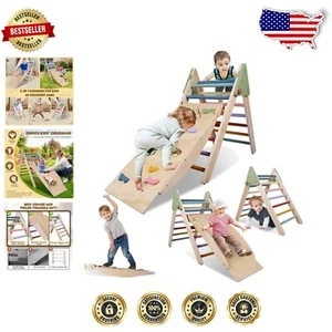 Toddler 5-in-1 Climbing Set with Slide & Ladder – Creative Indoor Playground - Picture 1 of 9