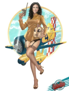 ⭐ PIN-UP No.77 - 1st.Edition Enhanced Giclee A/P, Painted, Signed by KOUFAY, COA - Picture 1 of 5