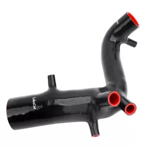 Silicone Hose Inlet Air Intake Fits For VW Golf Jetta New MK4 1.8T Black Red - Picture 1 of 10