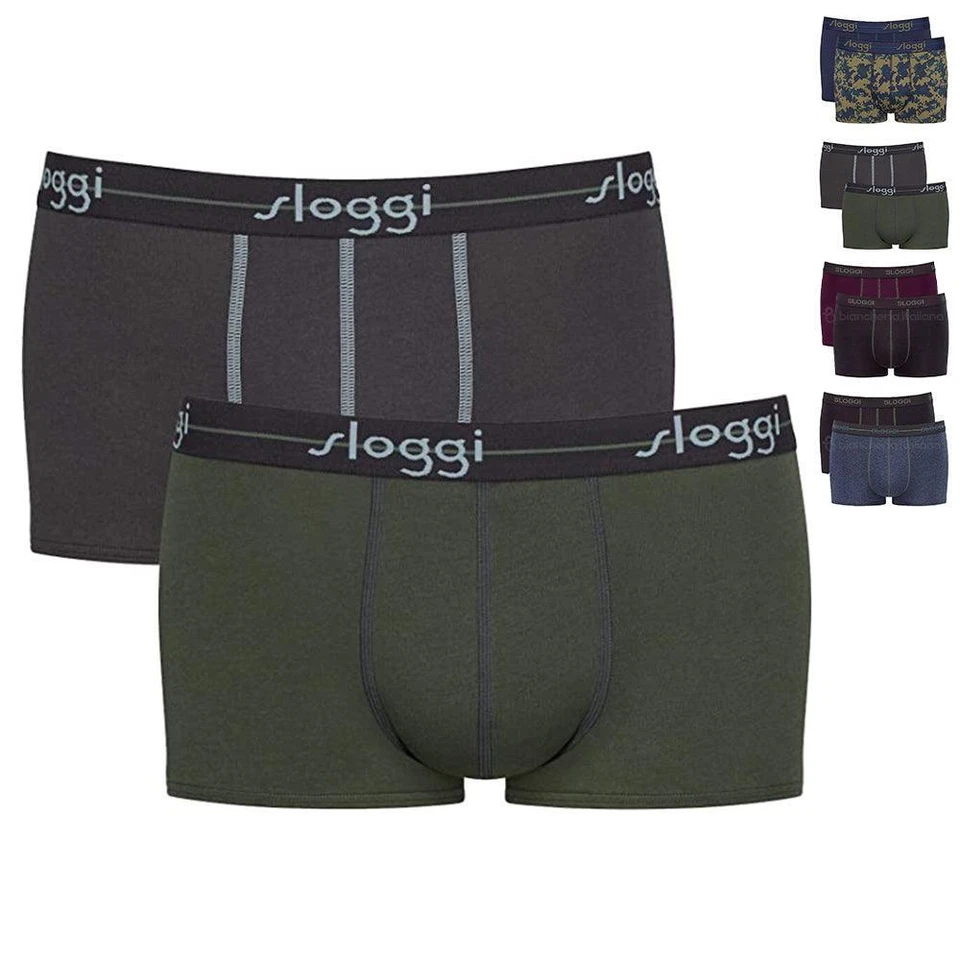 Sloggi Uomo 2 Boxer Start Hipster 10050545 S20 - Immagine 1 di 1