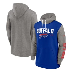 Men's Nike Royal Buffalo Bills Fashion Color Block Pullover Hoodie MENS SZ 3XL - Picture 1 of 6