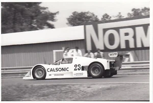 NISMO CALSONIC NISSAN R87 LE MANS 24 HORAS 1987 PRUEBA PERÍODO ORIGINAL FOTO 3 - Imagen 1 de 2