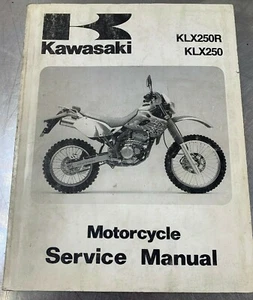 Manual de servicio de fábrica Kawasaki 1993 93KLX250R KLX250 KLX 250 R OEM genuino - Imagen 1 de 11