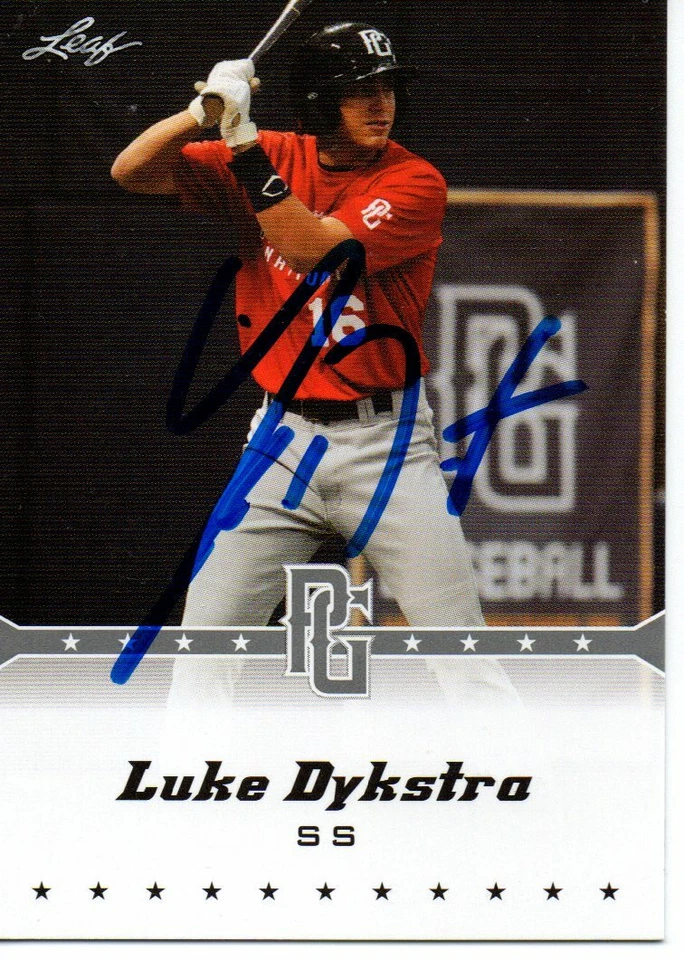 Luke Dykstra 2013 Leaf Perfect Game Signed Card - Image 1 of 1