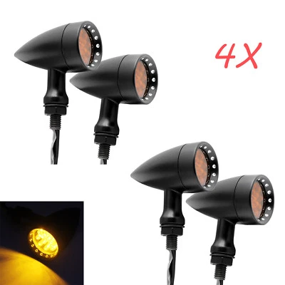4X Luces indicadoras intermitentes LED para motocicleta Honda Shadow VLX 600 Foto 1 de 4