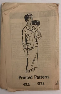 Progressive Farmer Sewing Pattern 4827 Vintage Overblouse & Skirt Bust: 42" - Picture 1 of 9