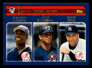 2003  Topps Derek Jeter  HOF Alex Rodriguez AL Runs Leaders #338 NM-MINT