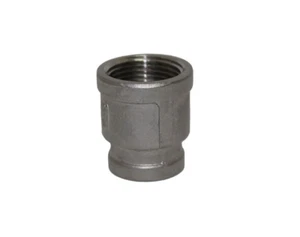 1/2" x 1/4" 150 Female NPT Bell Reducer Coupling Stainless CP050/025-304 5 Pack - Picture 1 of 1