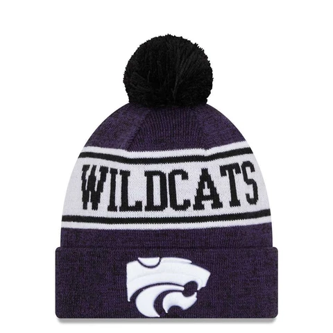 Kansas State Wildcats New Era Youth Banner Knit Beanie Cover