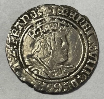 GREAT BRITAIN - Henry VIII - Hammered Silver Groat - 1526-1544 - High Grade! - Image 1 of 2
