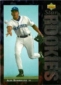1994 Seattle Mariners Baseball Upper Deck Star Rookie Card - Alex Rodriguez - Picture 1 of 3