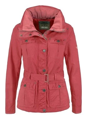 Dreimaster Damen Parkajacke sorbetrot Outdoorjacke Parka lässig chic Jacke S & L - Bild 1 von 3