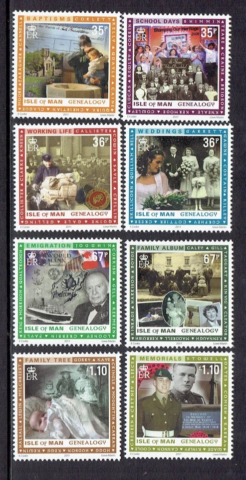 ISLE OF MAN IOM 2011 Genealogy Family Tree History MNH - Image 1 of 1