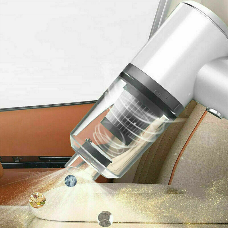 Aspirapolvere Auto Senza Filo 120W - 6000Pa, Ricaricabile USB, Con LED E Accessori, Nero - Foto 4