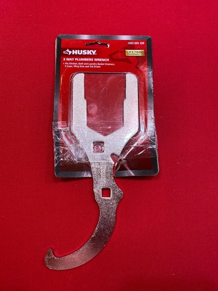 Llave de fontanero Husky de 3 vías 3/8 pulgadas y 1/2 pulgada. zócalo manejable Foto 1 de 1