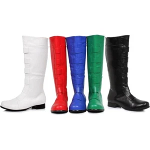 Ellie 1" Absatz kniehohe Stiefel Schuhe Halloween Erwachsene Männer 121/MARC schwarz Größe M - Bild 1 von 6