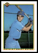 Brent Mayne #372 1990 Bowman  Kansas City Royals RC Rookie