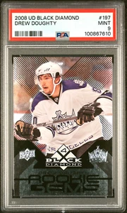 2008-09 UD BLACK DIAMOND DREW DOUGHTY ROOKIE GEMS QUAD ROOKIE PSA 9 - Picture 1 of 2