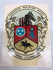 Tennessee Walking Horse National Celebration Transferable Decal, Vintage - Picture 1 of 2