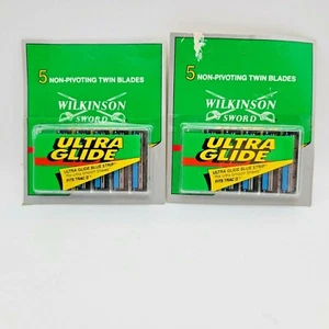 VTG Wilkinson Sword Ultra Glide Non-Pivoting Twin Blades Replacement 2 Paks of 5 - Picture 1 of 3