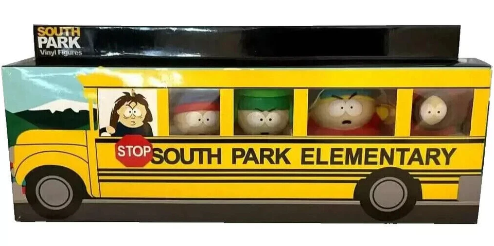 SOUTH PARK ELEMENTARY SCHOOL BUS VINYL FIGURE SET BRAND NEW! - Image 1 of 1