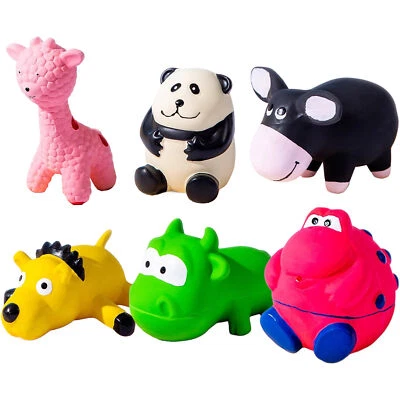 Dog Squeaky Chew Toy Cute Animal Shape Latex Pet Puppy Dog Teething Toy - image 1 of 4