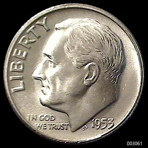 1953-P Roosevelt Dime (Brilliant & Uncirculated) Cover
